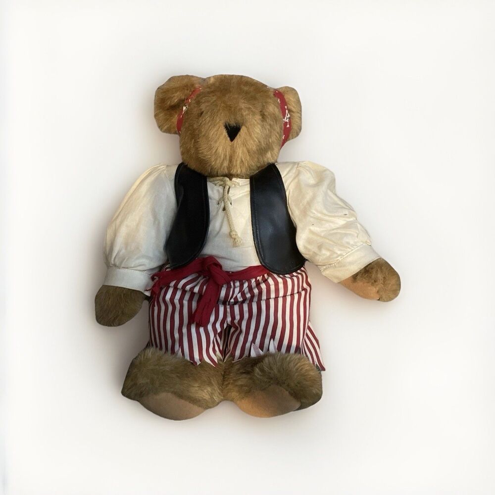 Vintage Rare Authentic Vermont Pirate Sailor Teddy Bear Jointed